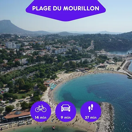 Bao Location - Ideal Pro & Groupe - Calme - Lumineux - Wifi - Terrasse - Jardin - A 2km - Proche Centre Ville, Gare, Commerces - Parking Prive דירה טולון